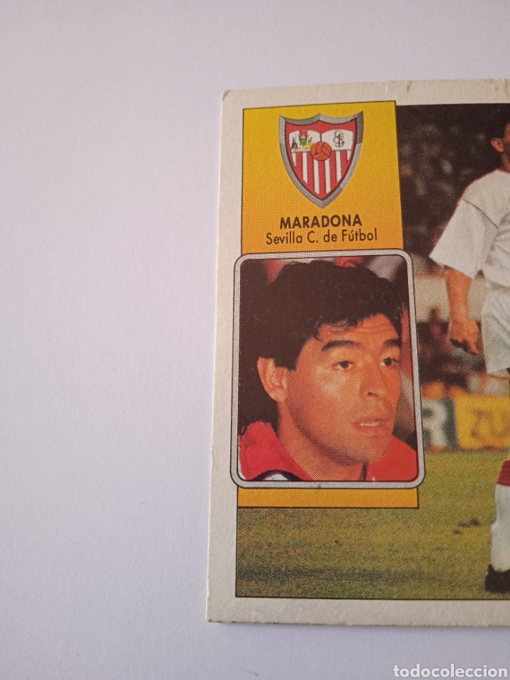 Cromos de f&uacute;tbol: Cromo de Maradona Este 92-93 - Foto 5