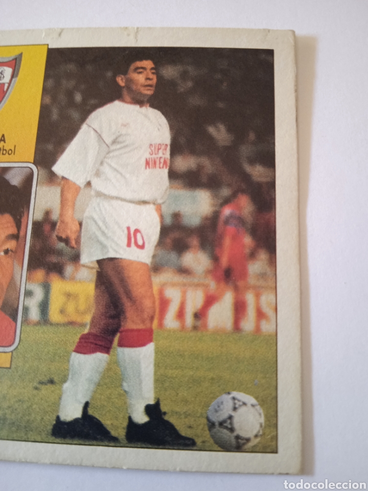 Cromos de f&uacute;tbol: Cromo de Maradona Este 92-93 - Foto 6