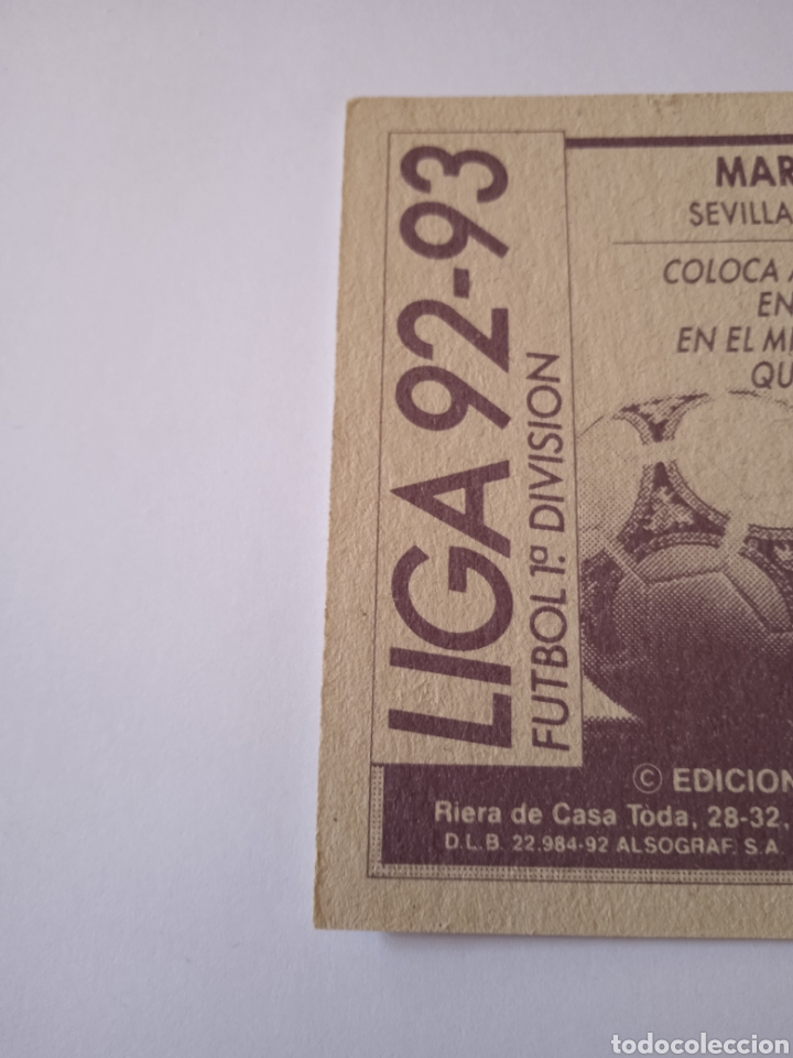 Cromos de f&uacute;tbol: Cromo de Maradona Este 92-93 - Foto 7