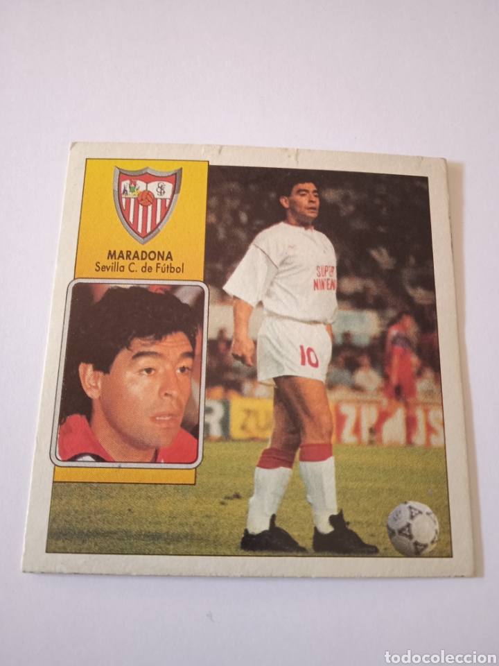 Cromos de f&uacute;tbol: Cromo de Maradona Este 92-93 - Foto 1