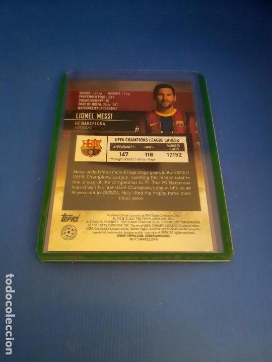 Cromos de f&uacute;tbol: Cromos de messi - Foto 2