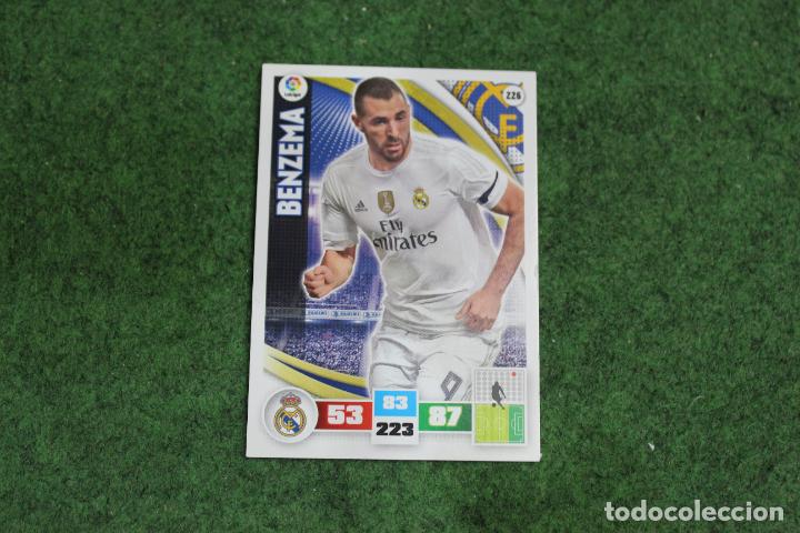 Cromos de F&uacute;tbol: 226 BENZEM&Aacute; ADRENALYN XL 2015-16 LALIGA SANTANDER