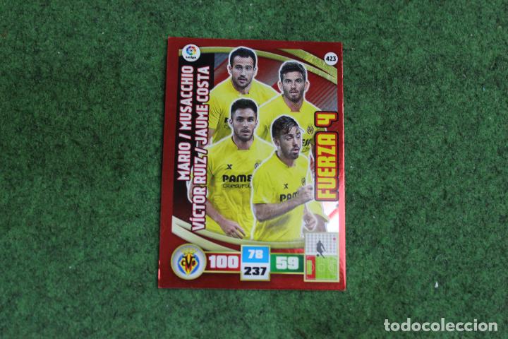 Cromos de F&uacute;tbol: 423 MARIO MUSACCHIO VICTOR RUIZ COSTA FUERZA 4 ADRENALYN XL 2015-16 LALIGA SANTANDER