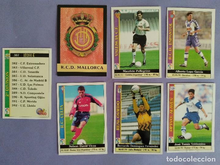 Cromos de F&uacute;tbol: LOTE 7 CROMOS FUTBOL TEMPORADA 98 99 1998 1999 LAS FICHAS DE LA LIGA 2000