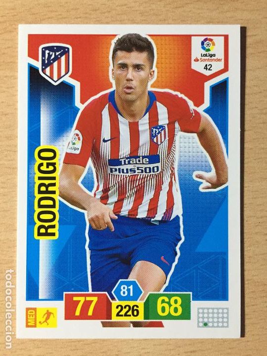Cartes &agrave; collectionner de Football: 2018-2019 - 42 RODRIGO - ATLETICO DE MADRID - PANINI ADRENALYN