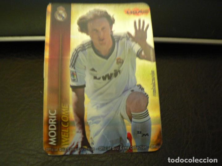 Cromos de F&uacute;tbol: MUNDICROMO 2012 2013 12 13 PLATINUM FONDO RAYAS HORIZONTALES WELCOME MODRIC