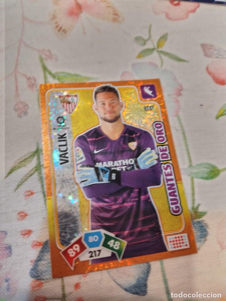 Fu&szlig;ball-Sticker: C-T2R CROMO FUTBOL PANINI ADRENALYN XL 2019 2020 19 20 GUANTES DE ORO VACLIK