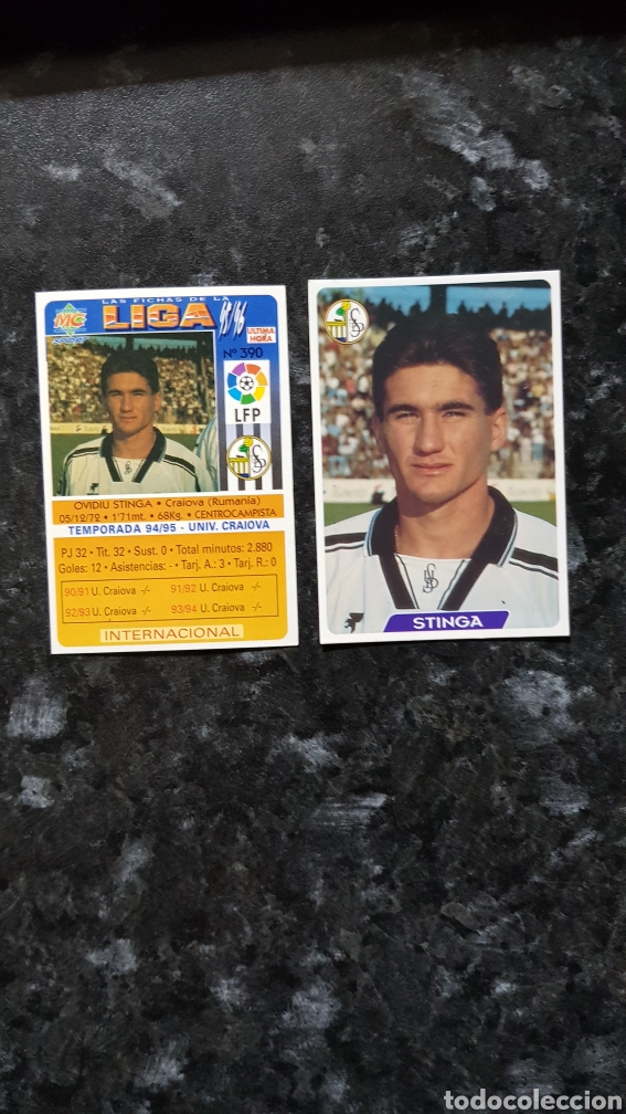 Cromos de f&uacute;tbol: N&deg;390 Stinga MUNDICROMO 95/96 Liga 1995/1996