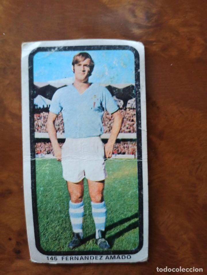 Figurine di Calcio: Cromo f&uacute;tbol Celta 145 Fern&aacute;ndez Amado 1974 chocolates Hueso