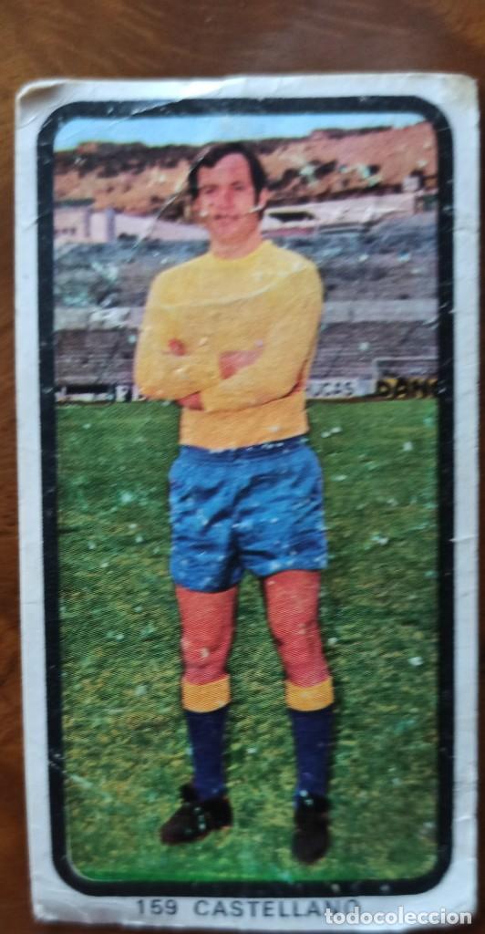 Figurine di Calcio: Cromo f&uacute;tbol Las Palmas 159 Castellano 1974 chocolates Hueso