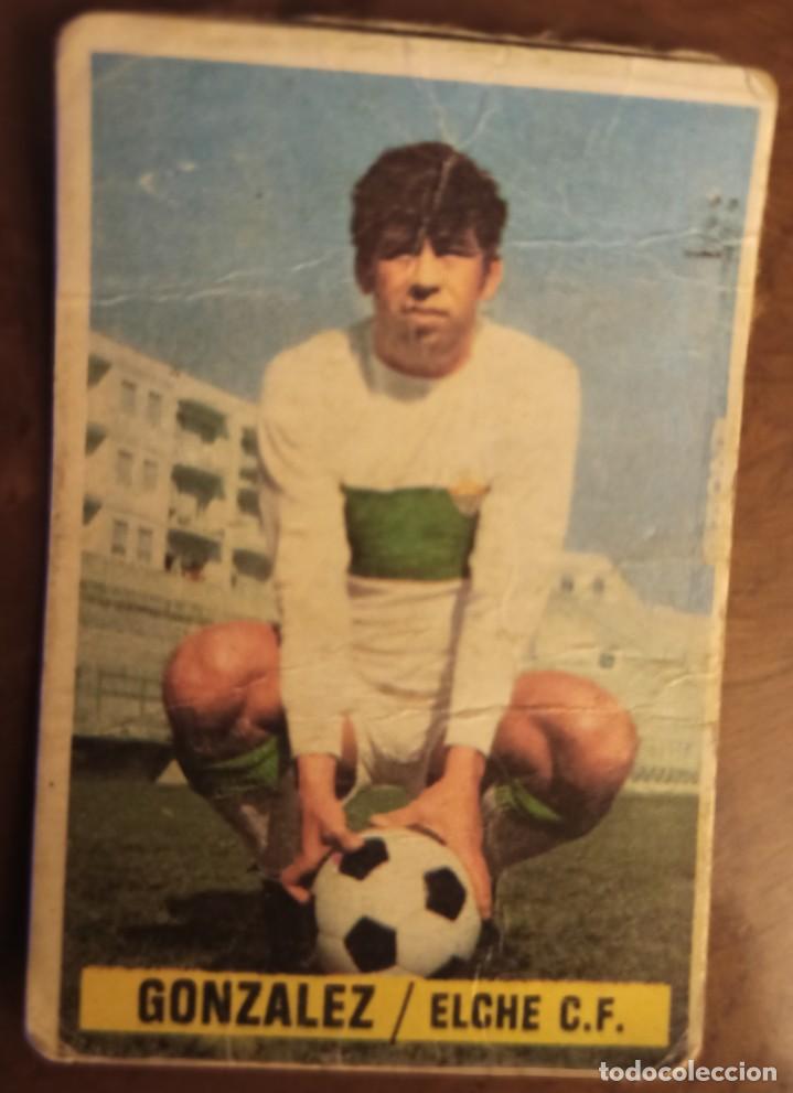 Cromos de f&uacute;tbol: Cromo f&uacute;tbol Elche Gonz&aacute;lez ediciones, Este 1974