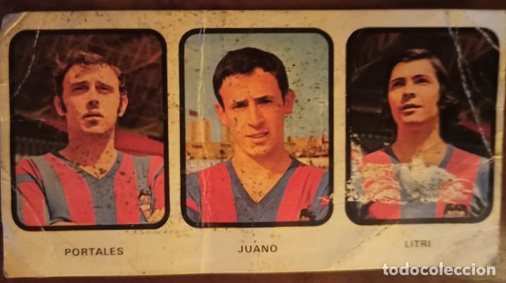 Figurine di Calcio: Cromo f&uacute;tbol Levante Portales/Juano/ Litri Chocolates Hueso 1973
