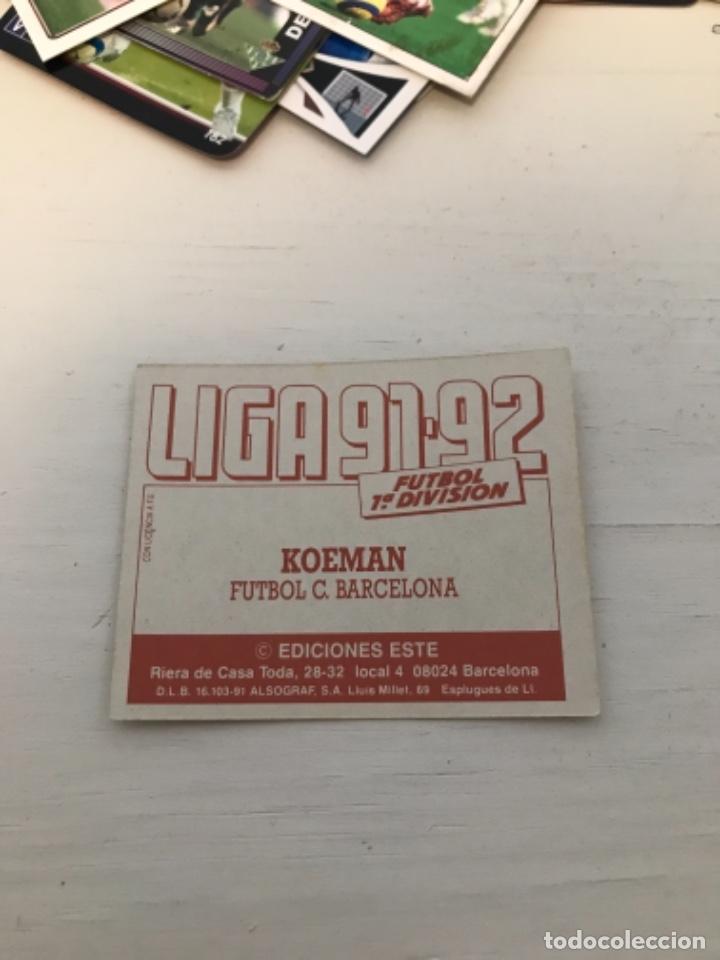 Cromos de f&uacute;tbol: Koeman - Foto 2