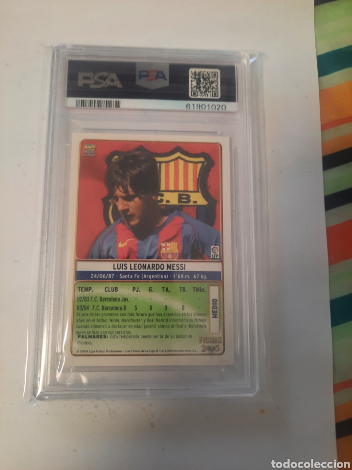 lionel messi rookie 2004.# 617 certificado psa - Compra venta en