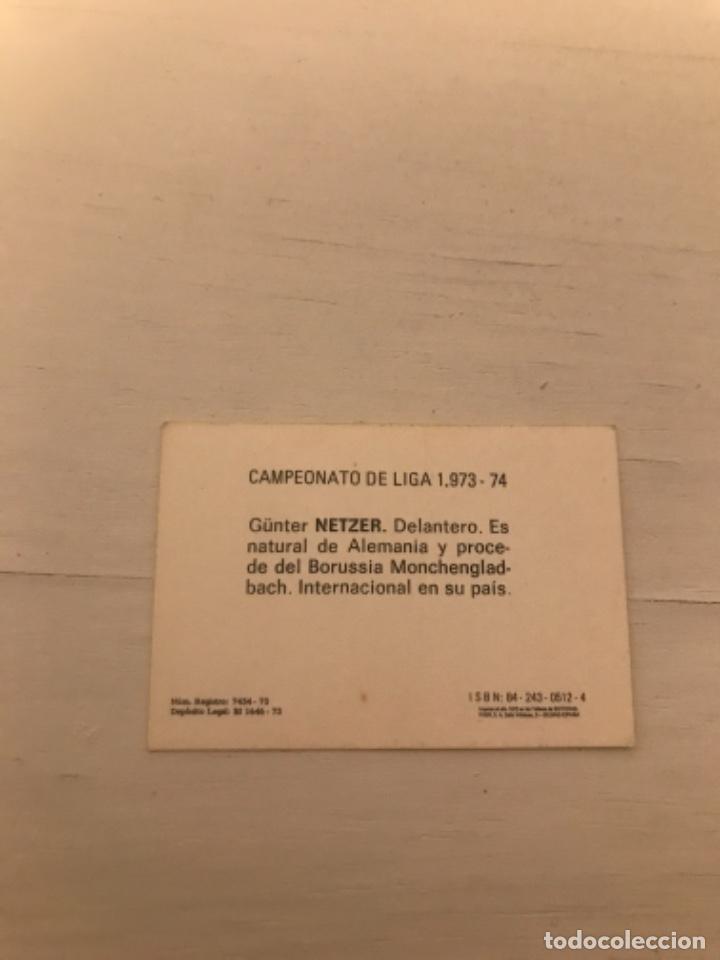 Cromos de f&uacute;tbol: Netzer - Foto 2