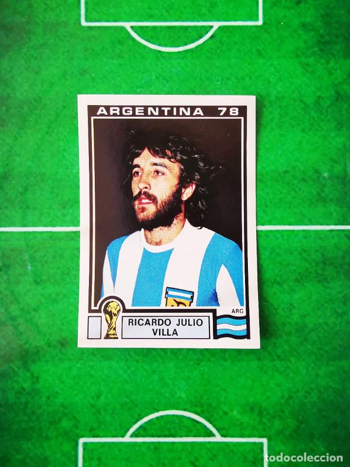 Cartes &agrave; collectionner de Football: CROMO FUTBOL SIN PEGAR PANINI SONRICS WORLD CUP STORY 104 MUNDIAL ARGENTINA 1978 RICARDO JULIO VILLA