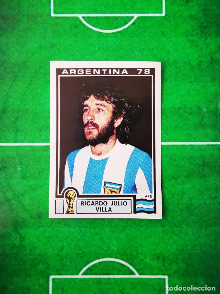 Cartes &agrave; collectionner de Football: CROMO FUTBOL SIN PEGAR PANINI SONRICS WORLD CUP STORY 104 MUNDIAL ARGENTINA 1978 RICARDO JULIO VILLA