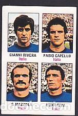Figurine di Calcio: CROMO FUTBOL CAMPEONATO MUNDIAL ITALIA MUNICH 74 NUNCA PEGADO RIVERA MAZZOLA