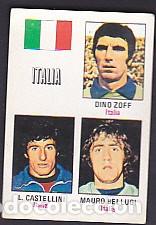 Figurine di Calcio: CROMO FUTBOL CAMPEONATO MUNDIAL ITALIA MUNICH 74 NUNCA PEGADO ZOFF BELLUGI