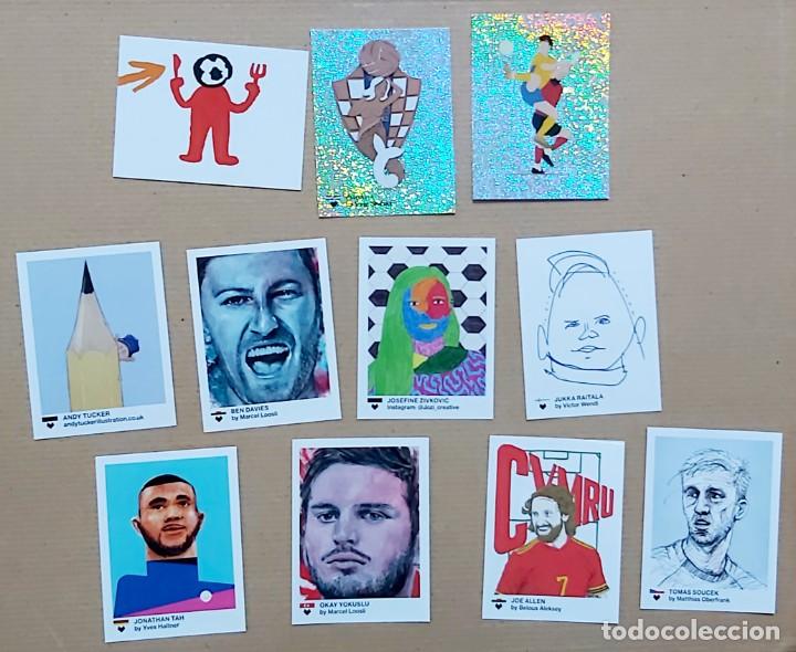 Cartes &agrave; collectionner de Football: Lote 11 cromos de la colecci&oacute;n Tschutti Heftli EURO 2020