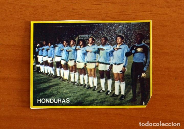 Cromos de F&uacute;tbol: Mundial de Espa&ntilde;a - N&ordm; 54, Alineaci&oacute;n Honduras - F&uacute;tbol en acci&oacute;n Danone 82, 1982