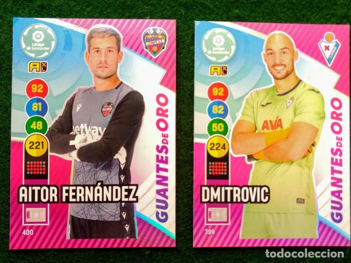 Cromos de Futebol: CROMO CARTA ADRENALYN PANINI 20 21 2020 2021 LOTE GUANTES ORO DE SOBRE- DMITROVIC AITOR FERNANDEZ