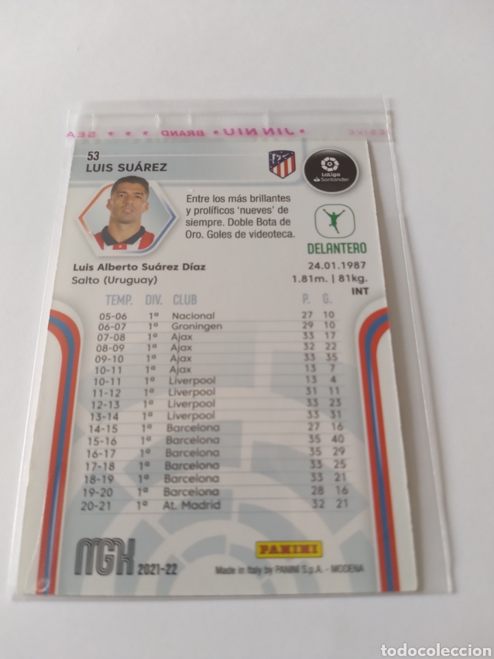 Cromos de f&uacute;tbol: Cromo de Luis Su&aacute;rez MGK 21-22 - Foto 4