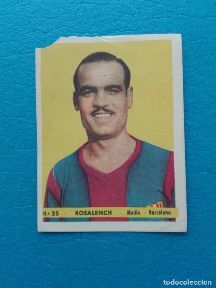Cromos de f&uacute;tbol: ANTIGUO CROMO DE FUTBOL N&ordm; 25 ROSALENCH MEDIO BARCELONA - ED. BRUGUERA - FOTO DEPORTE A&Ntilde;OS 40