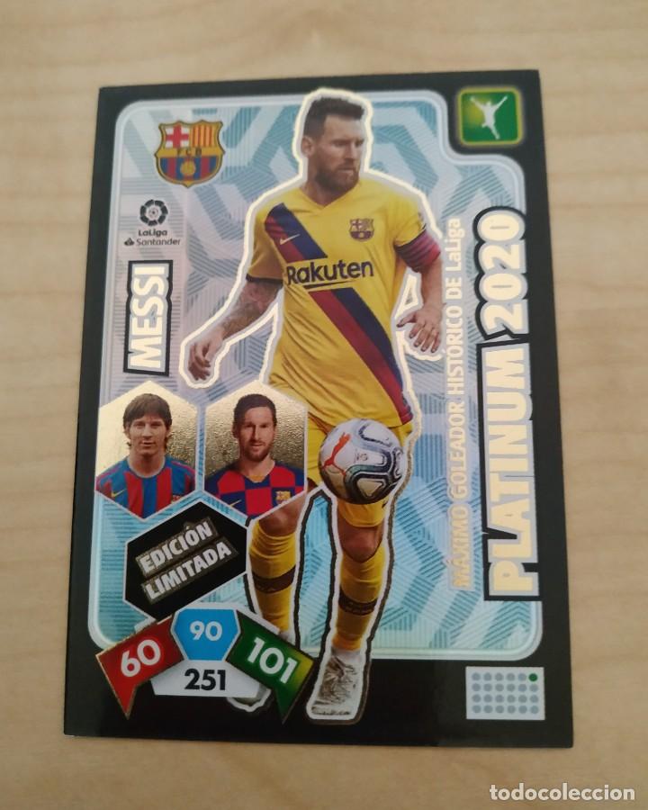 Cromos de f&uacute;tbol: ADRENALYN 2019/20 MESSI PLATINUM - Foto 1