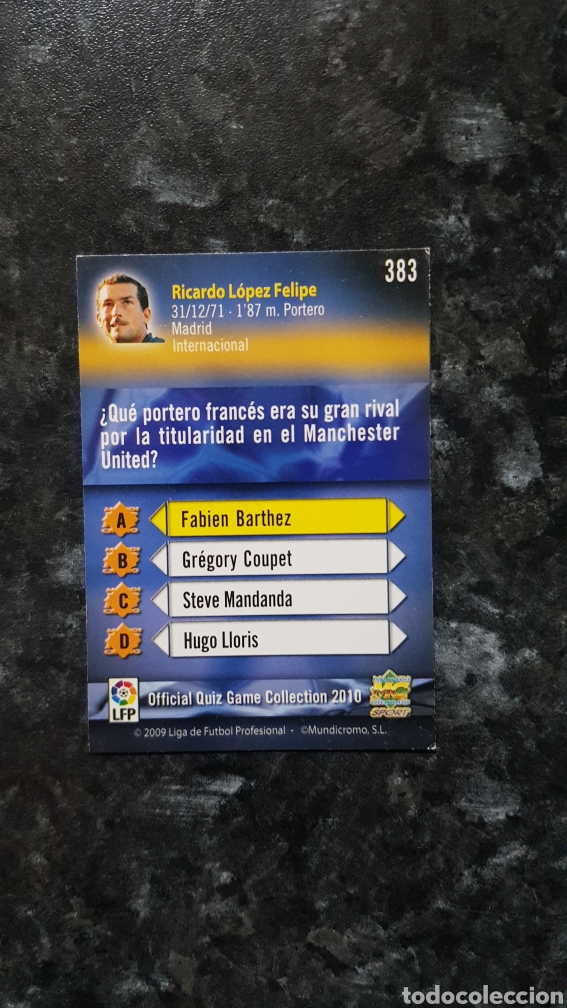 Fu&szlig;ball-Sticker: N&deg;383 Ricardo MUNDICROMO 09/10 liga 2009/2010