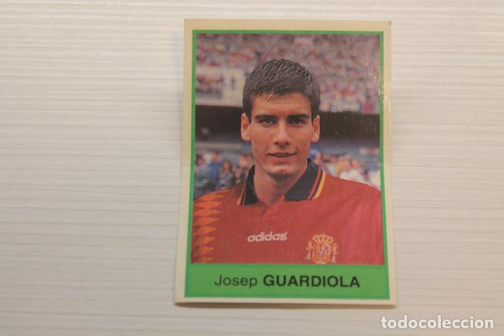 Cromos de Futebol: JOSEP GUARDIOLA, CROMO SELECCI&Oacute;N NACIONAL ESPA&Ntilde;OLA DE FUTBOL, 1994 USA, BOLLYCAO