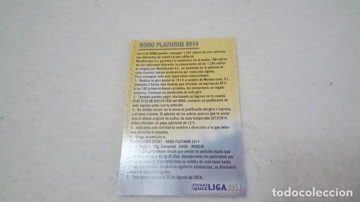 Cromos de Futebol: LOTE MUNDICROMO 2013 2014 PLATINUM COMODIN PLATINUM VERSION 2