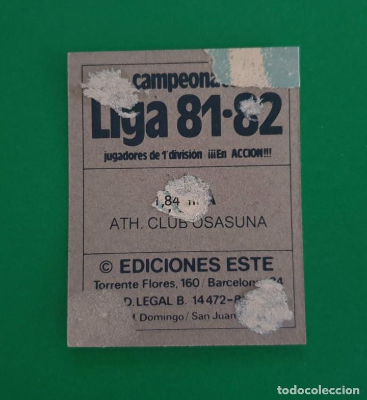 Cromos de f&uacute;tbol: MINA - OSASUNA - EDICIONES ESTE 1981-82 - DESPEGADO - 81/82 - Foto 2
