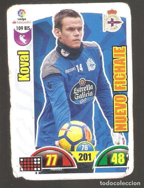 Figurine di Calcio: 1 cromo Edici&oacute;n Adrenalyn XL FiFa 2016-2017 DEPORTIVO LA CORU&Ntilde;A NUM. 109 BIS