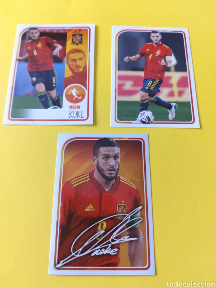 Cromos de f&uacute;tbol: Lote de Koke Selecci&oacute;n Carrefour - Foto 1