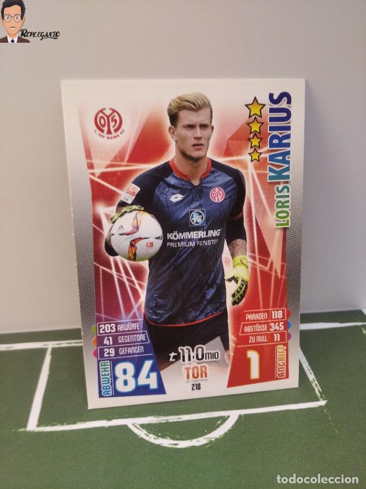 Cromos de f&uacute;tbol: LORIS KARIUS N&ordm; 218 (F.S.V. MAGUNCIA 05) 2015 2016 BUNDESLIGA 15 16 MATCH ATTAX CROMO CARD