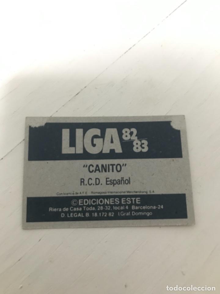 Cromos de f&uacute;tbol: Canito - Foto 2