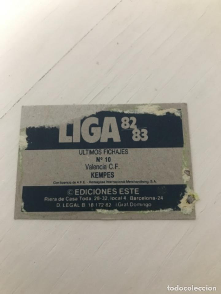 Cromos de f&uacute;tbol: Kempes - Foto 2