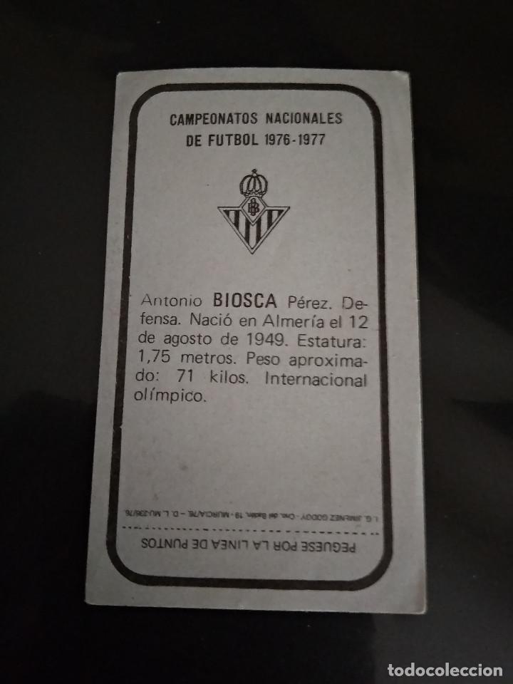Cromos de f&uacute;tbol: BIOSCA - Foto 2