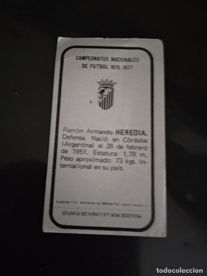 Cromos de f&uacute;tbol: HEREDIA - Foto 2