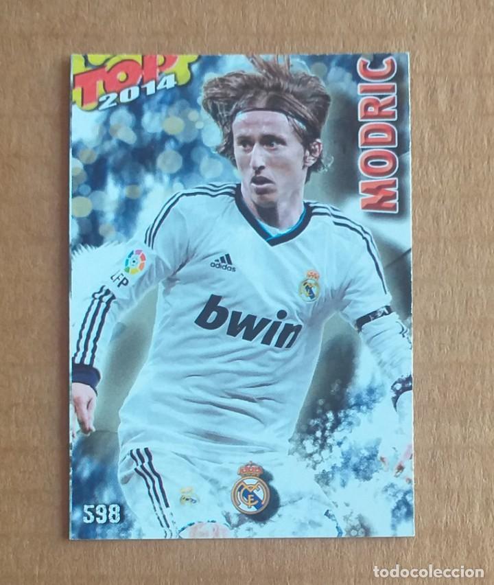 Cromos de F&uacute;tbol: Cromo n&ordm; 598 MODRIC MATE AZUL TOP 2014 MUNDICROMO 2013-2014. Nuevo de sobre.