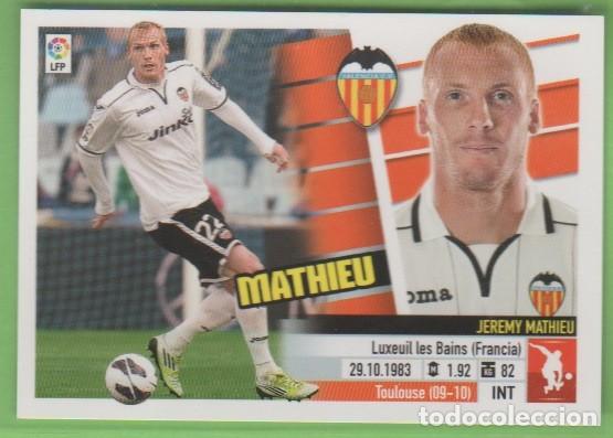 Cromos de f&uacute;tbol: EDICIONES ESTE 13-14 VALENCIA CF MATHIEU 6 - Foto 1