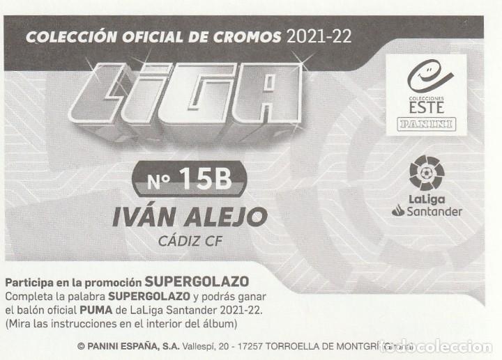 Cromos de f&uacute;tbol: ESTE 21-22 IV&Aacute;N ALEJO. NUEVO. - Foto 2