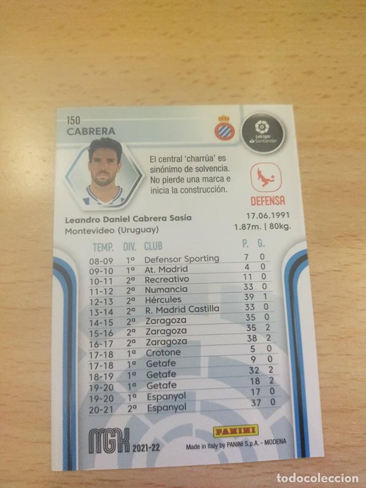 Cromos de f&uacute;tbol: Megacracks 21/22. Cabrera. Espanyol. - Foto 2