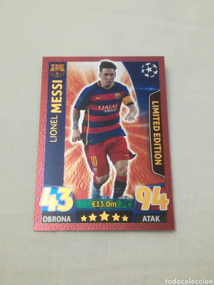 Cromos de F&uacute;tbol: Cromo MESSI EDICI&Oacute;N LIMITADA
