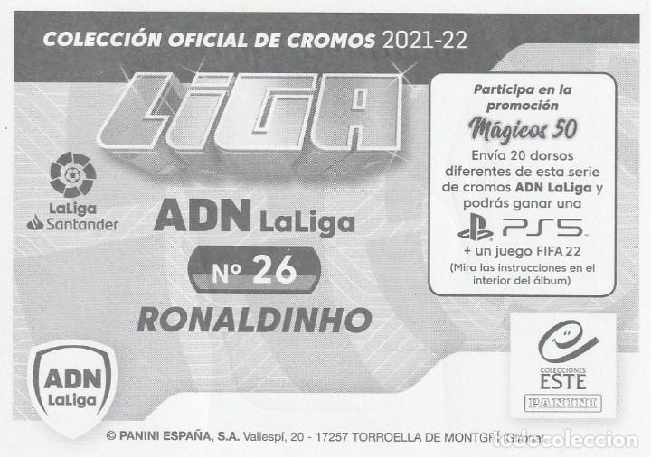 Cromos de f&uacute;tbol: ESTE 21-22 ADN RONALDINHO. NUEVO. - Foto 2