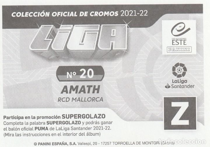 Cromos de f&uacute;tbol: ESTE 21-22 AMATH. NUEVO. - Foto 2