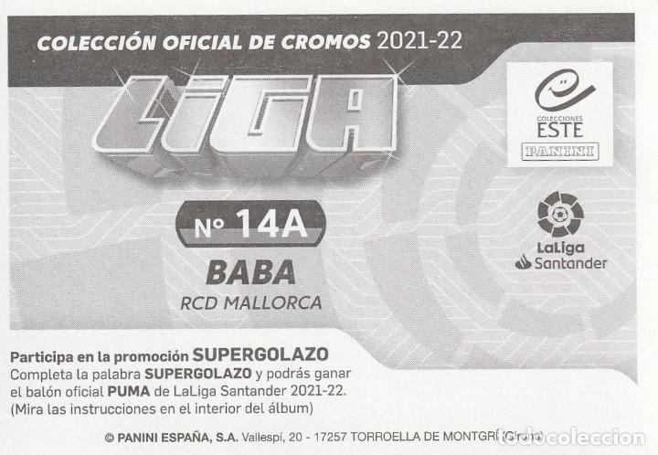 Cromos de f&uacute;tbol: ESTE 21-22 BAB&Aacute;. NUEVO. - Foto 2
