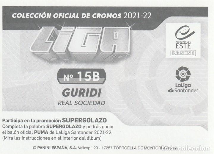 Cromos de f&uacute;tbol: ESTE 21-22 GURIDI. NUEVO. - Foto 2