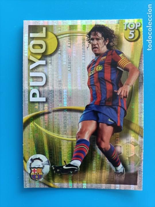 Football Stickers: Cromo ficha card Puyol Mundicromo Top 2010 2011 Security muy dif&iacute;cil las fichas de la liga